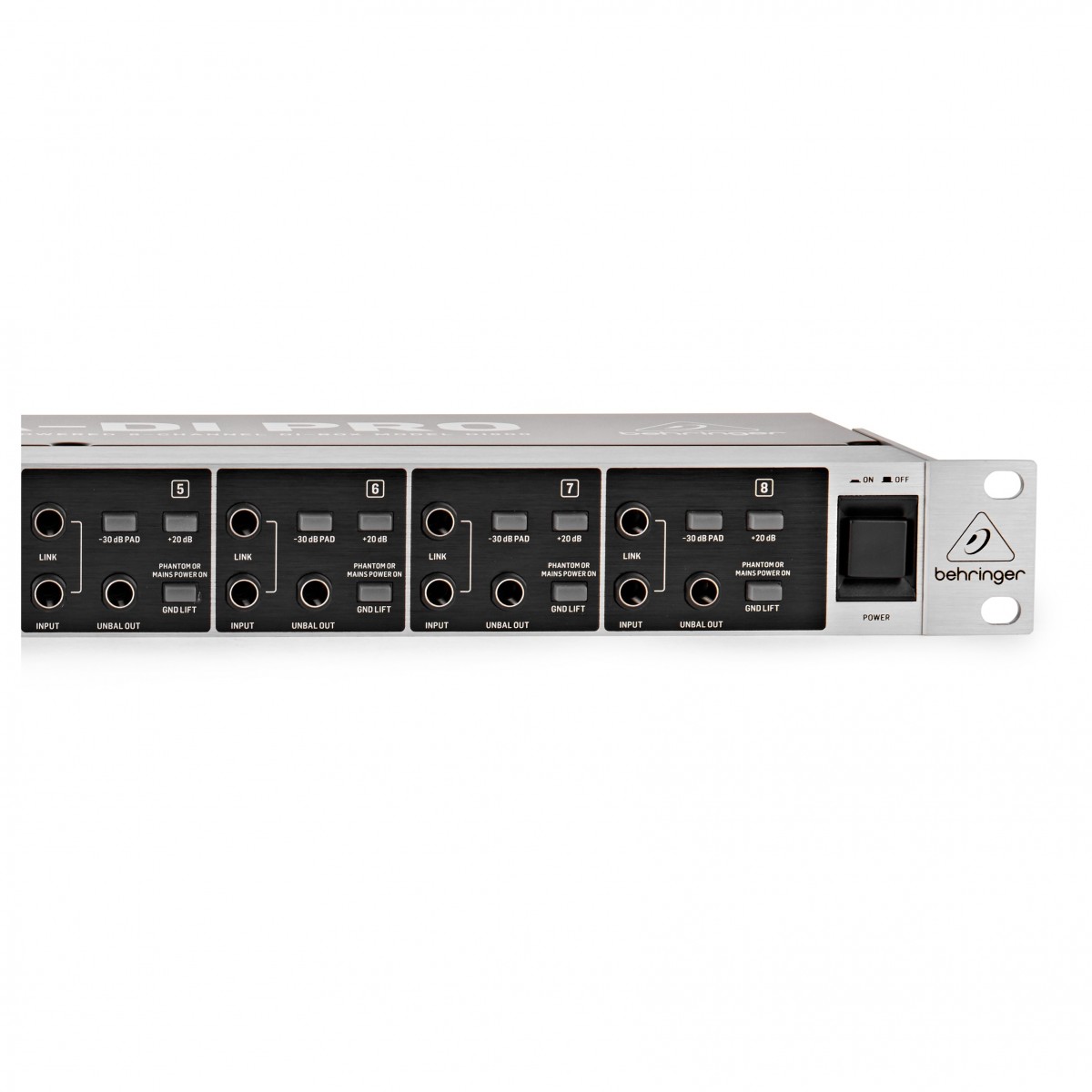 BEHRINGER DI800 ULTRA-DI-PRO V2 DIRECT BOX ATTIVA 8 CANALI DI-BOX DI-800 AD UNA UNITA RACK 2