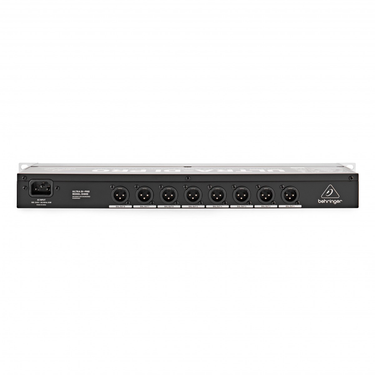 BEHRINGER DI800 ULTRA-DI-PRO V2 DIRECT BOX ATTIVA 8 CANALI DI-BOX DI-800 AD UNA UNITA RACK 3