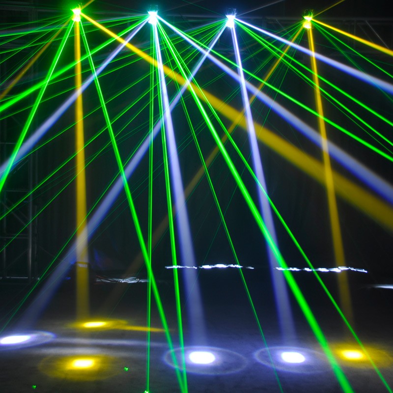 AMERICAN DJ INNO POCKET FUSION SCANNER DMX A LED + LASER VERDE 3