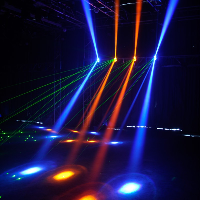 AMERICAN DJ INNO POCKET FUSION SCANNER DMX A LED + LASER VERDE 4