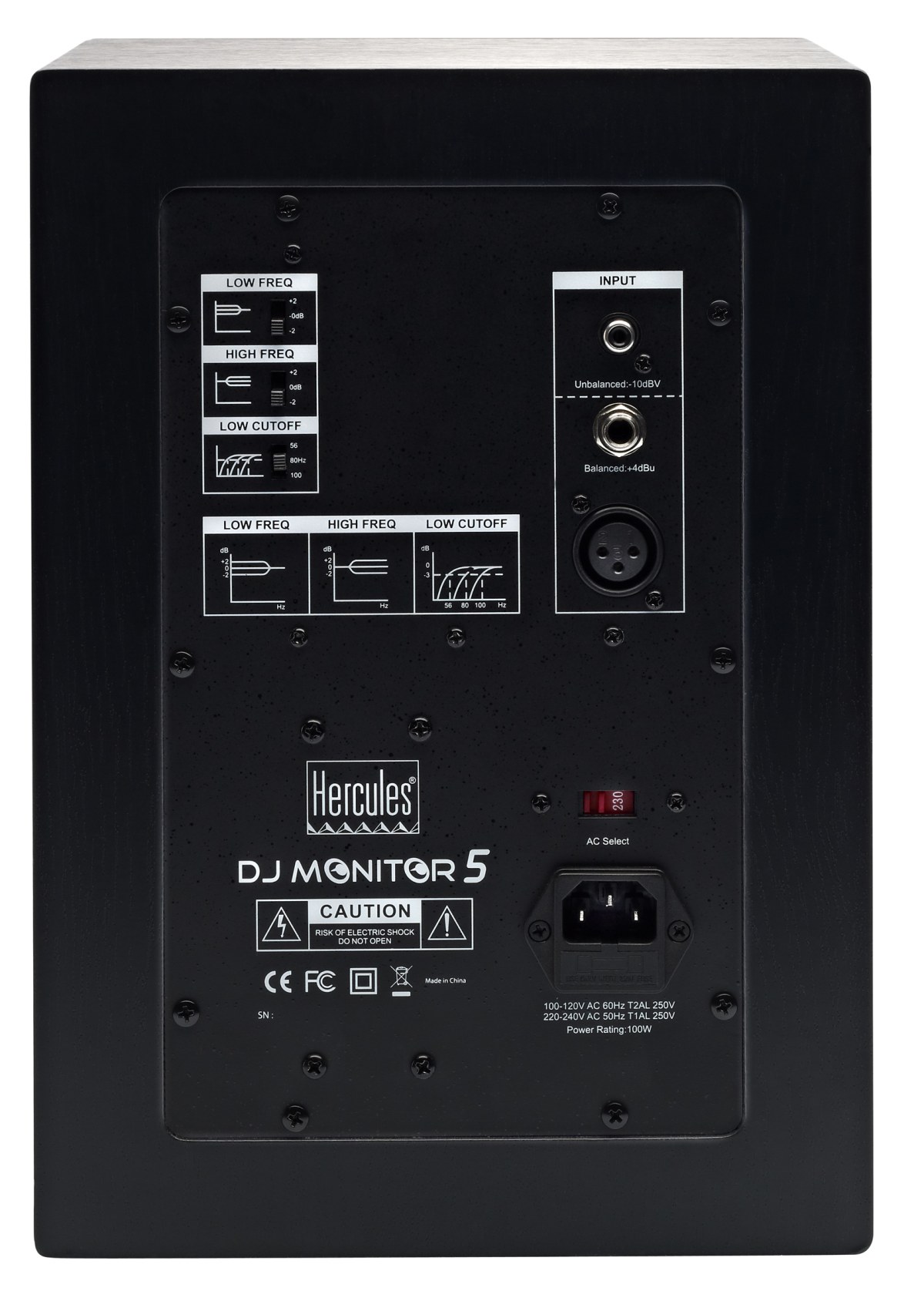 HERCULES DJ MONITOR 5 COPPIA MONITOR DA STUDIO ATTIVI 80W 2 VIE 1