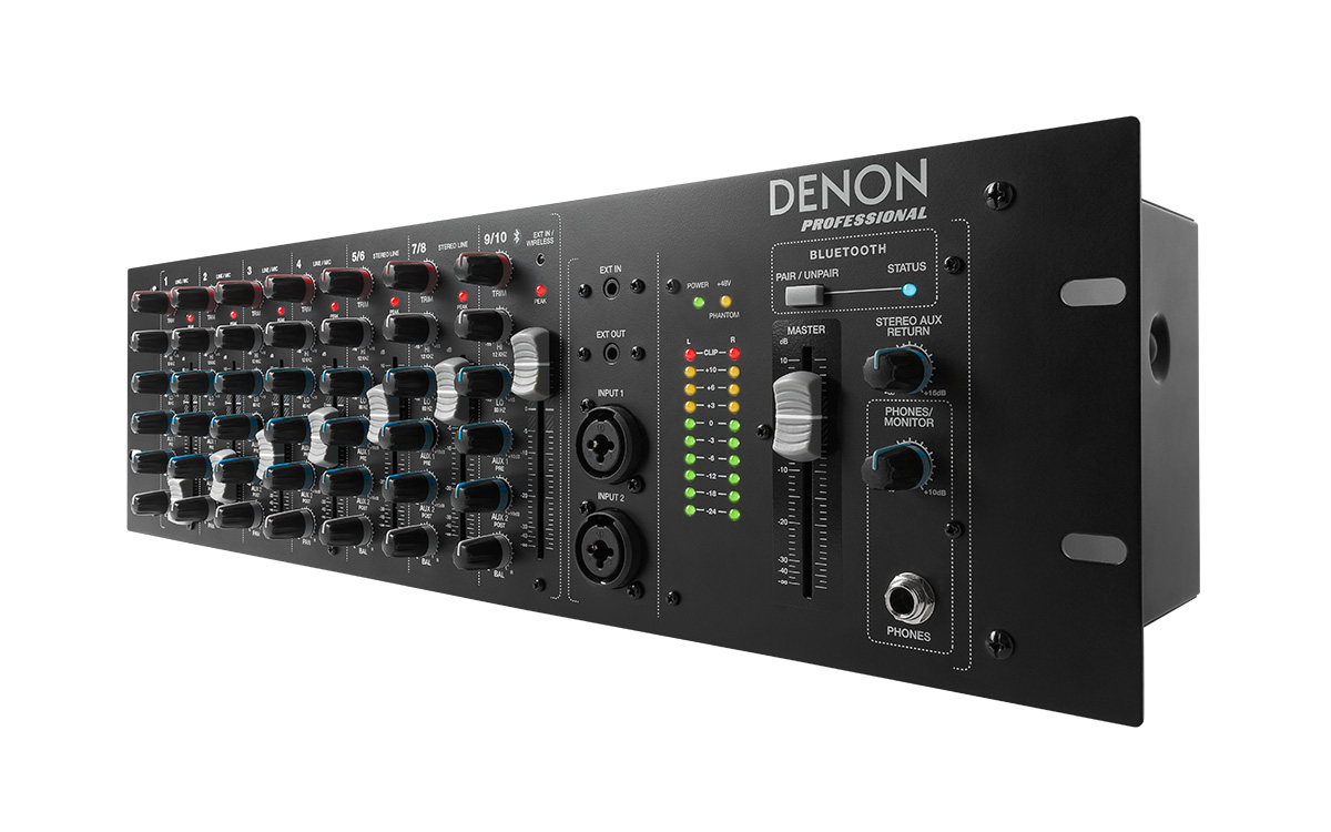 DENON DN410X MIXER PROFESSIONALE 10 CANALI CON BLUETOOTH MONTAGGIO RACK 2