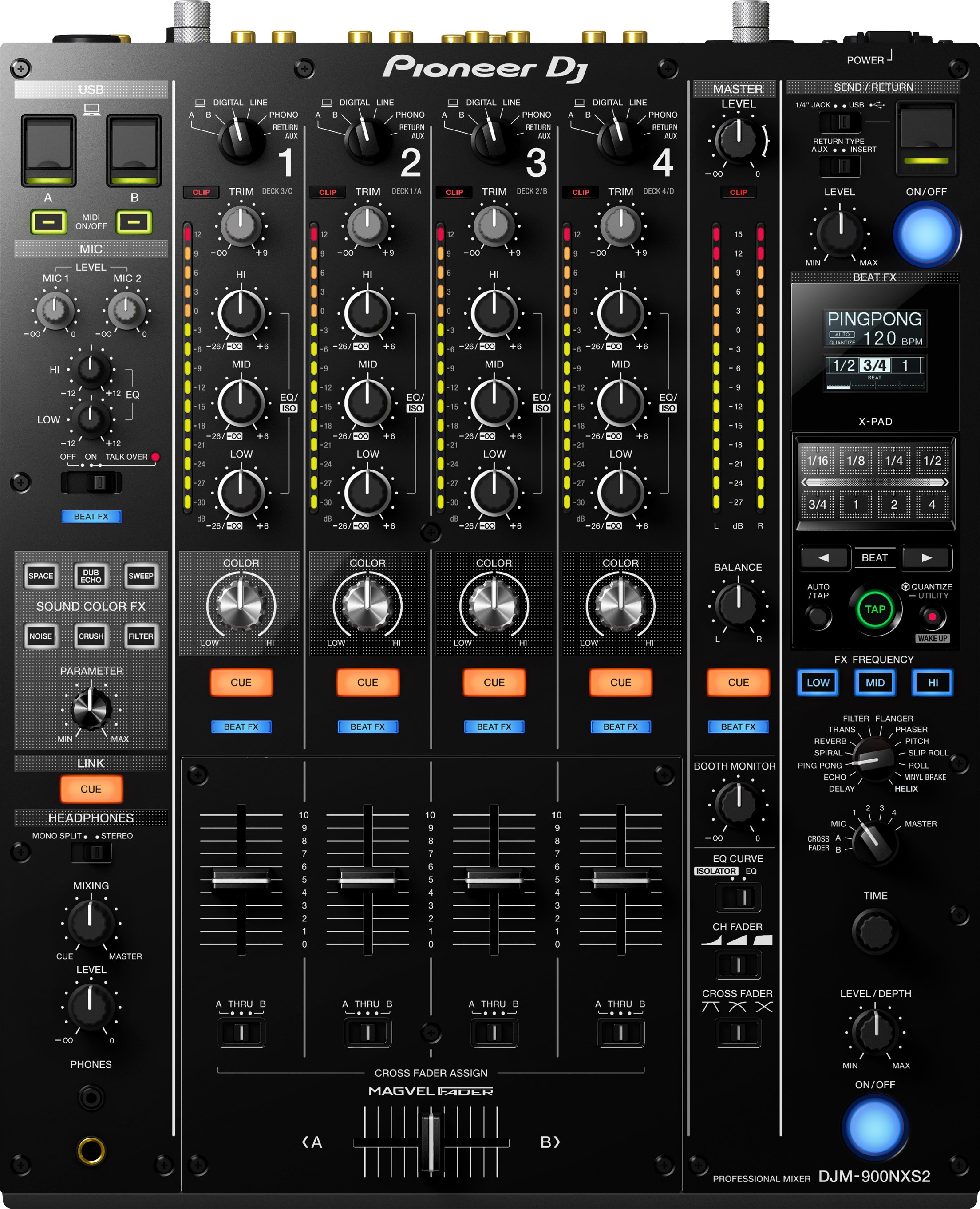 pioneer djm 2000 nexus dimensions