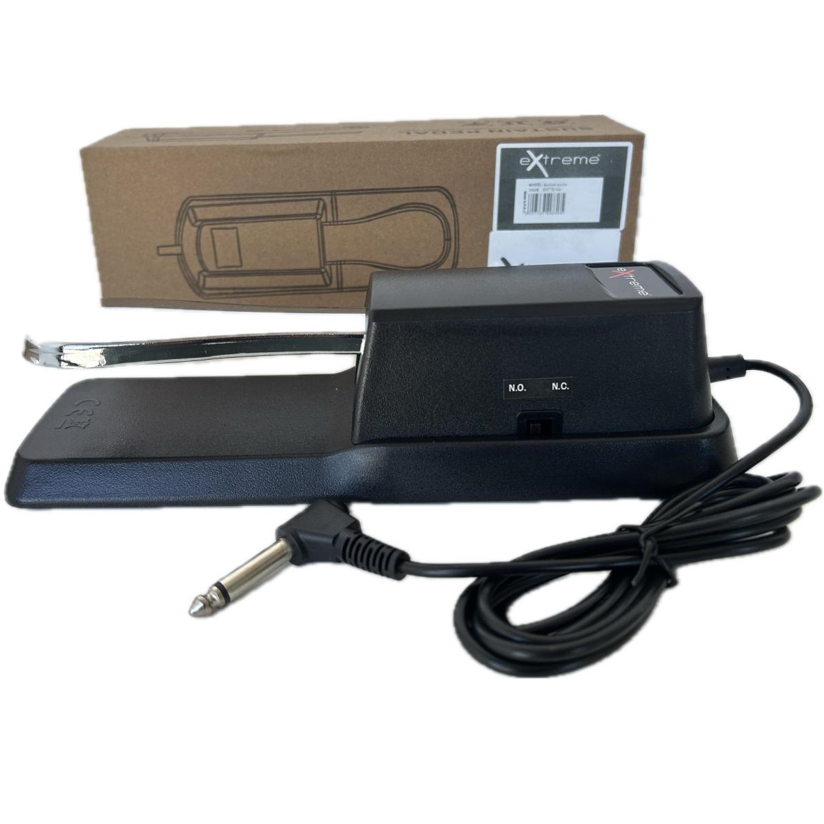 EXTREME TB100 PEDALE SUSTAIN TIPO PIANO CON INVERSIONE DI POLARITA’ E CAVO 2