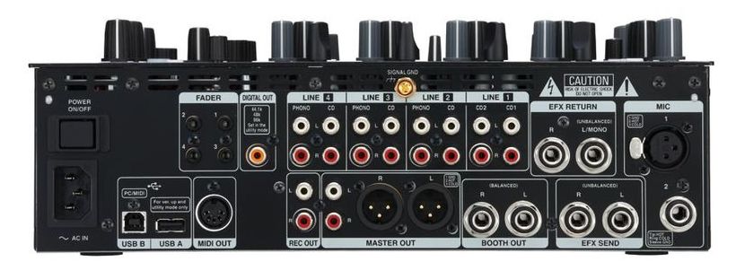 DENON DNX1600 MIXER DIGITALE 4+2 CANALI CON SCHEDA AUDIO INTEGRATA ED EFFETTI 1