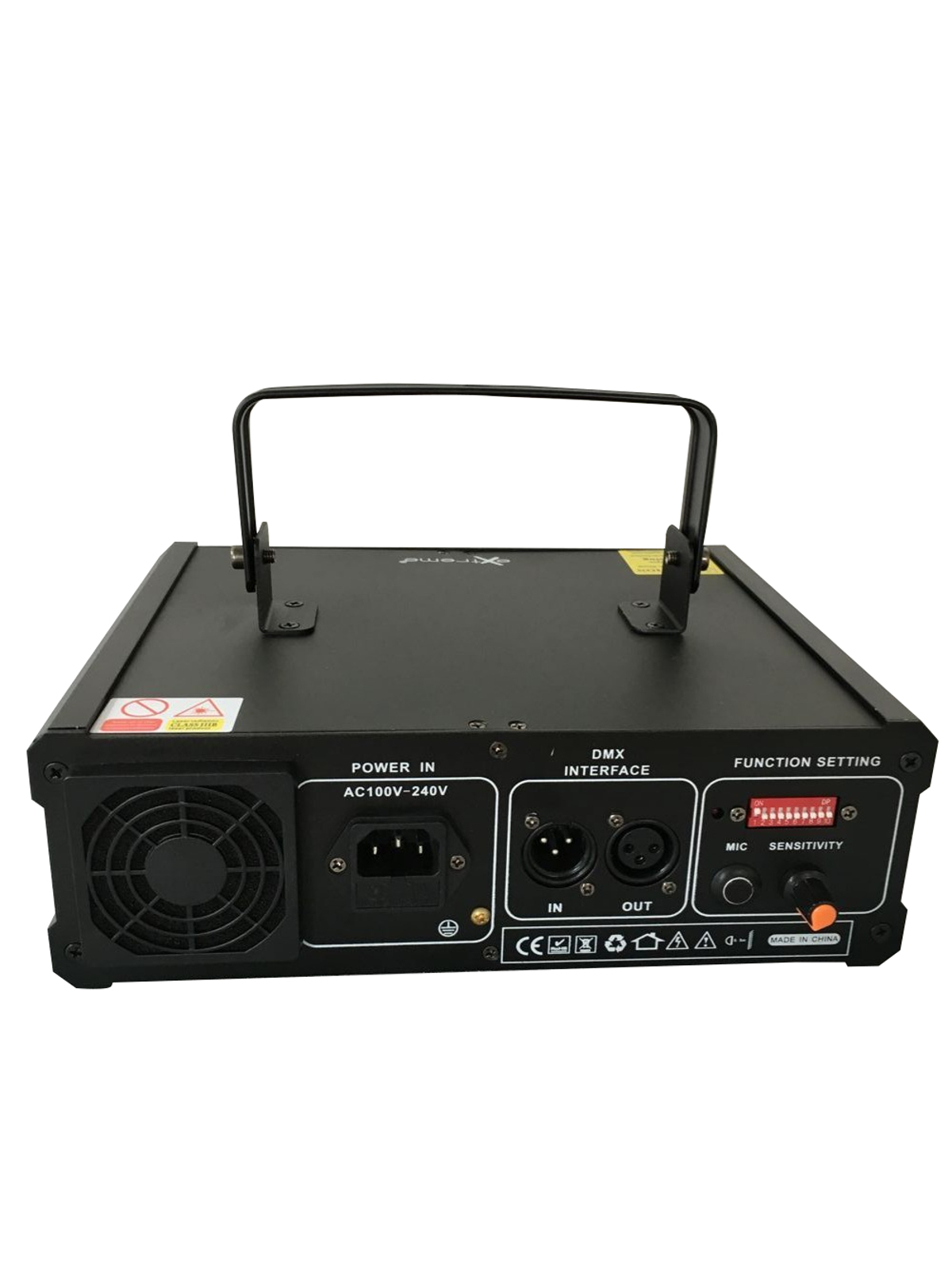 EXTREME ANIMATION RGY EFFETTO LUCE LASER ANIMATION RGY 300mW R 100mW G 50mW Y 150mW DMX + AUTO + SOUND ACTIVE + MASTER SLAVE_1