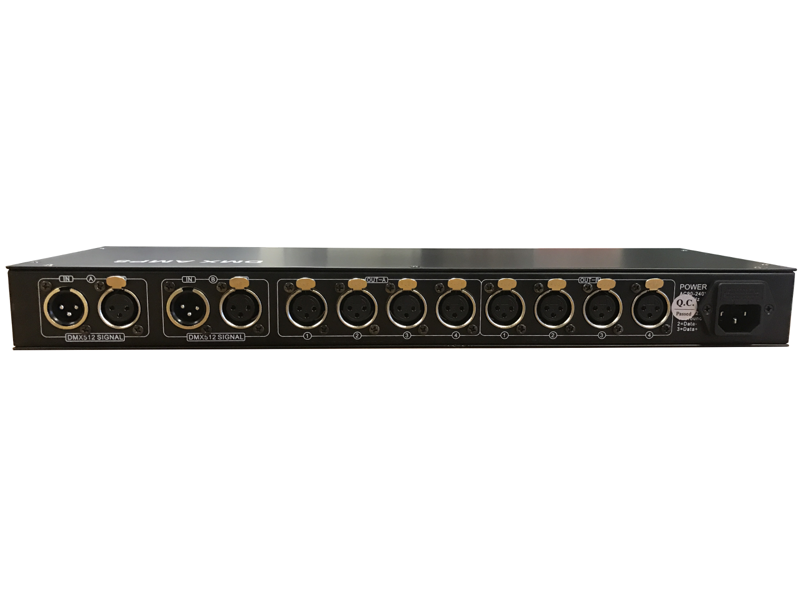 EXTREME DMX AMP 8 SPLITTER DMX AMPLIFICATORE DI SEGNALE IN OUT XLR 3 PIN + 8 CANALI SPLITTER OUT 15 WATT_4