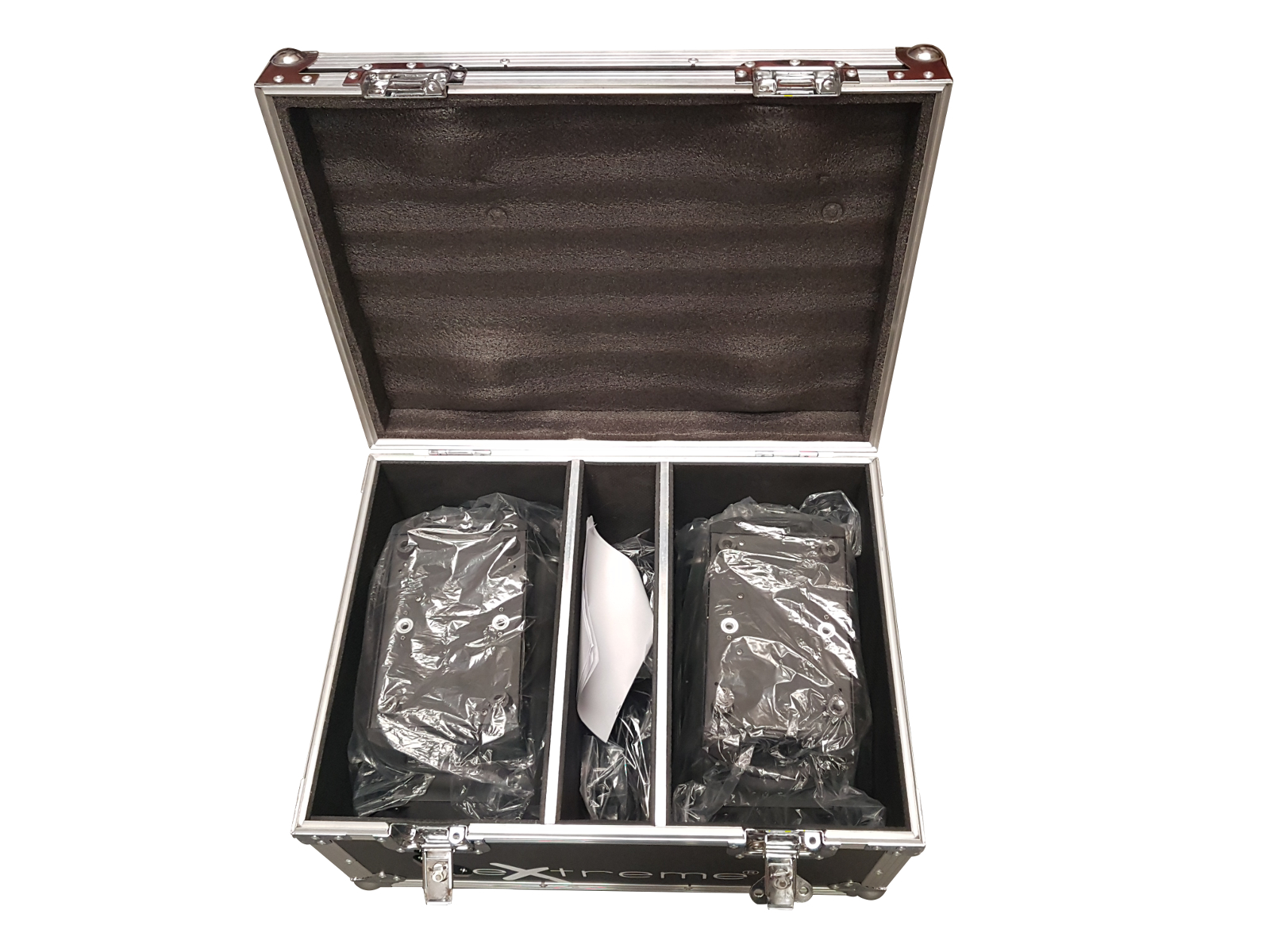 EXTREME DUALBEAM 812C BUNDLE COPPIA 2 TESTA MOBILE DOPPIO BEAM 8 LED CREE X 12W RGBW 4 IN 1 CONTROLLO DMX 1137 + CASE IN OMAGGIO_1