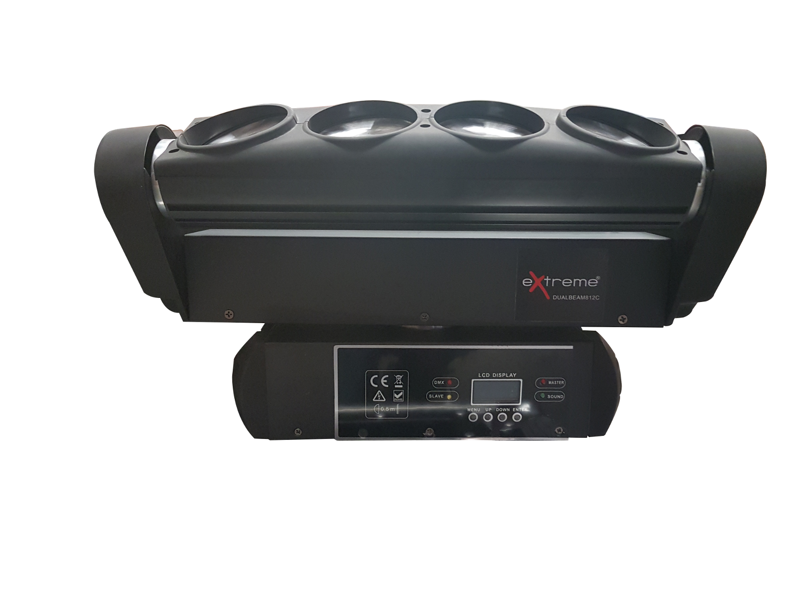 EXTREME DUALBEAM 812C BUNDLE COPPIA 2 TESTA MOBILE DOPPIO BEAM 8 LED CREE X 12W RGBW 4 IN 1 CONTROLLO DMX 1137 + CASE IN OMAGGIO_4