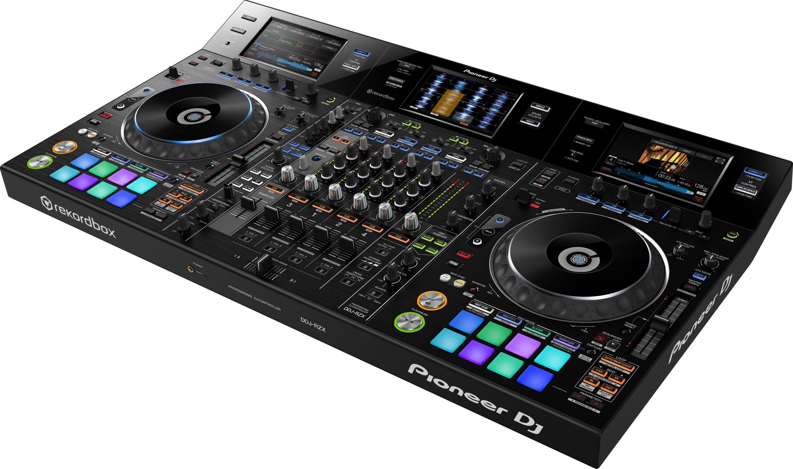 PIONEER DDJ-RZX CONSOLLE DJ 4 CANALI REKORDBOX DJ E REKORDBOX VIDEO USB SCHERMI 7 3