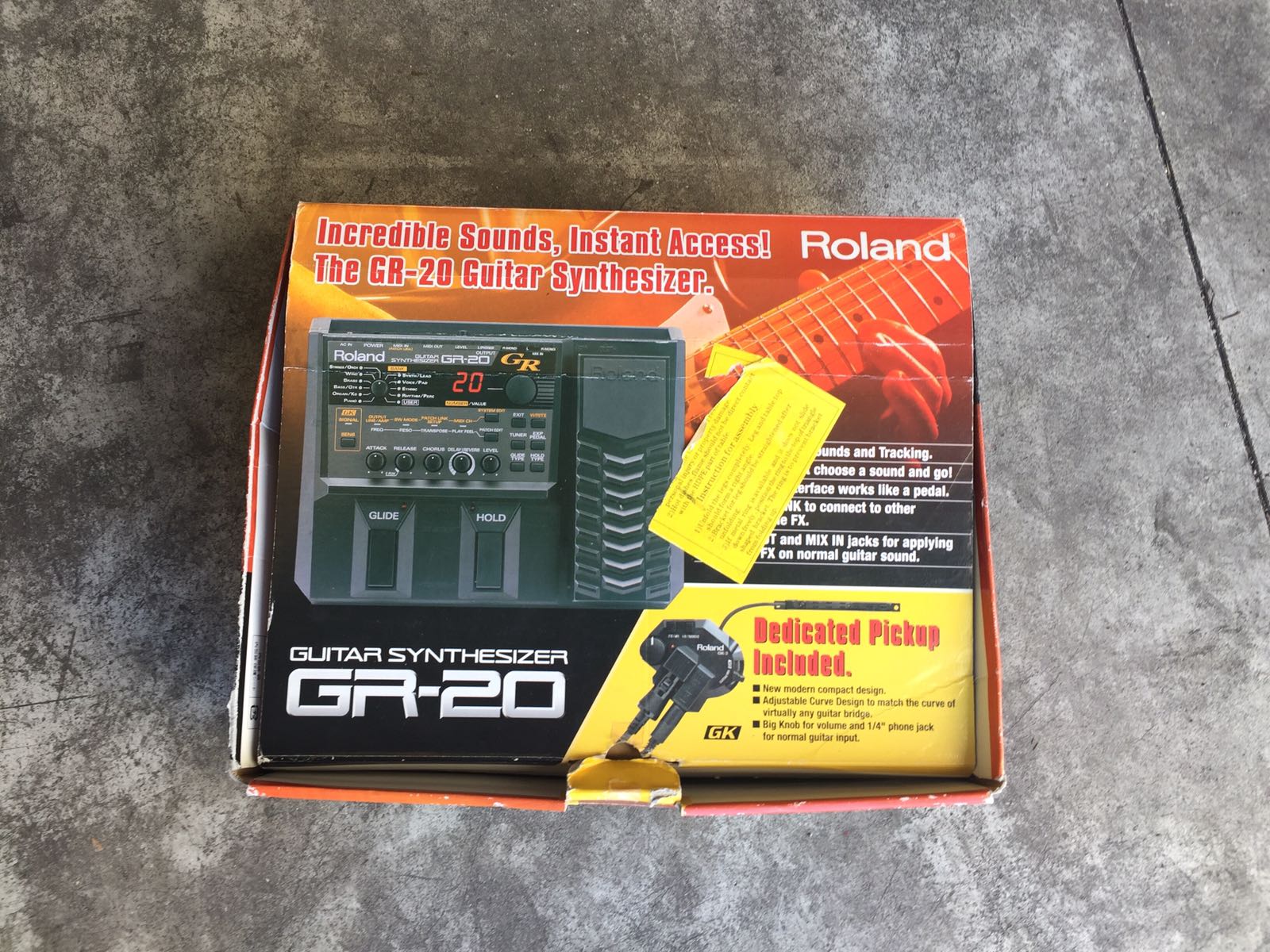 roland-gr-20-synthesizer-chitarra-effetto-pedale-roland-gk3-pickup-alimentatore-usato-1