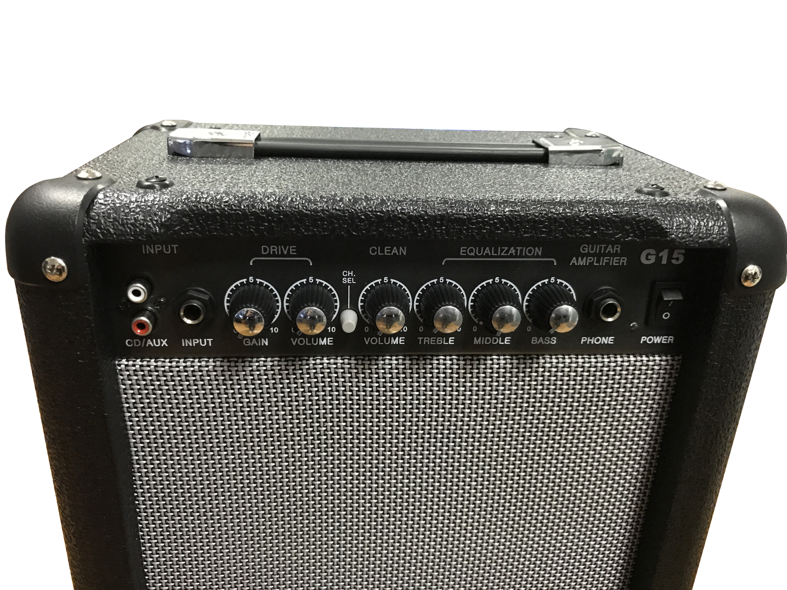 EXTREME GA-15-A AMPLIFICATORE PER CHITARRA 15W 1 CANALE INPUT JACK USCITA CUFFIE JACK SPEAKER 6.5 + EQUALIZZATORE 3 BANDE + CD + AUX_3