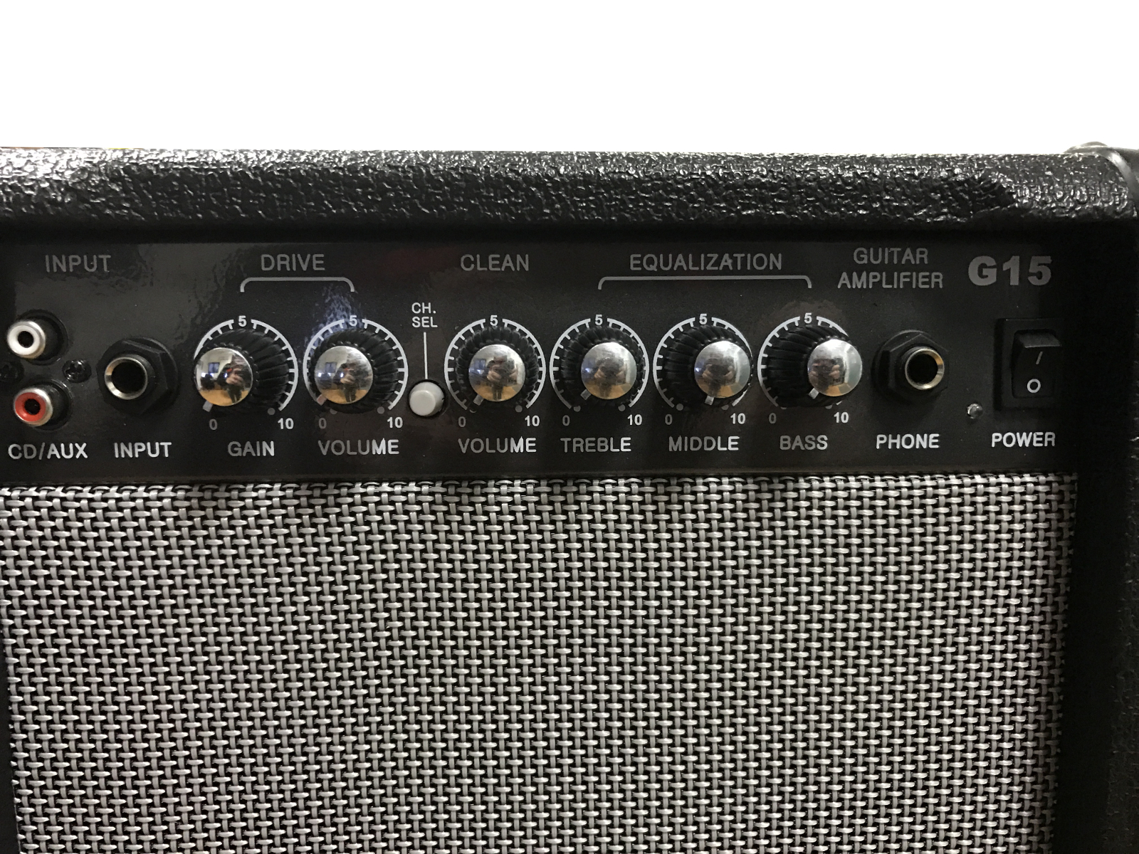 EXTREME GA-15-A AMPLIFICATORE PER CHITARRA 15W 1 CANALE INPUT JACK USCITA CUFFIE JACK SPEAKER 6.5 + EQUALIZZATORE 3 BANDE + CD + AUX_4