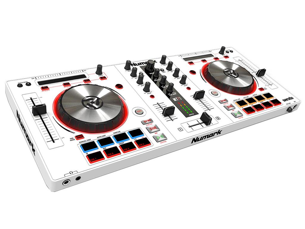NUMARK MIXTRACK PRO III WHITE CONTROLLER MIDI USB PER DJ + 16 PAD + INTERFACCIA AUDIO INTEGRATA COLORE BIANCO_2