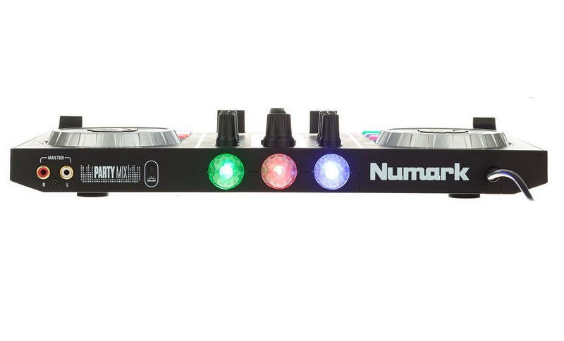 NUMARK PARTY MIX CONTROLLER MIDI USB PER DJ + 3 LED RGB EFFETTO LUCE 1