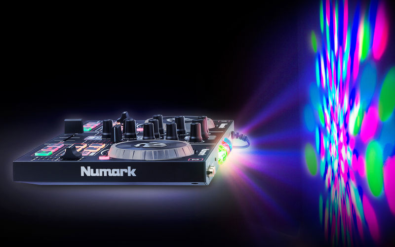 NUMARK PARTY MIX CONTROLLER MIDI USB PER DJ + 3 LED RGB EFFETTO LUCE 4