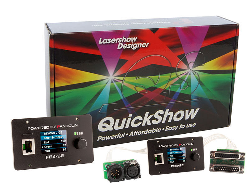 PANGOLIN LASER FLASHBACK FB4 DMX BOX PANGOLIN QUICKSHOW 3.0 QS SOFTWARE PROFESSIONALE CONTROLLO LASER + SUPPORTO DMX 512_4