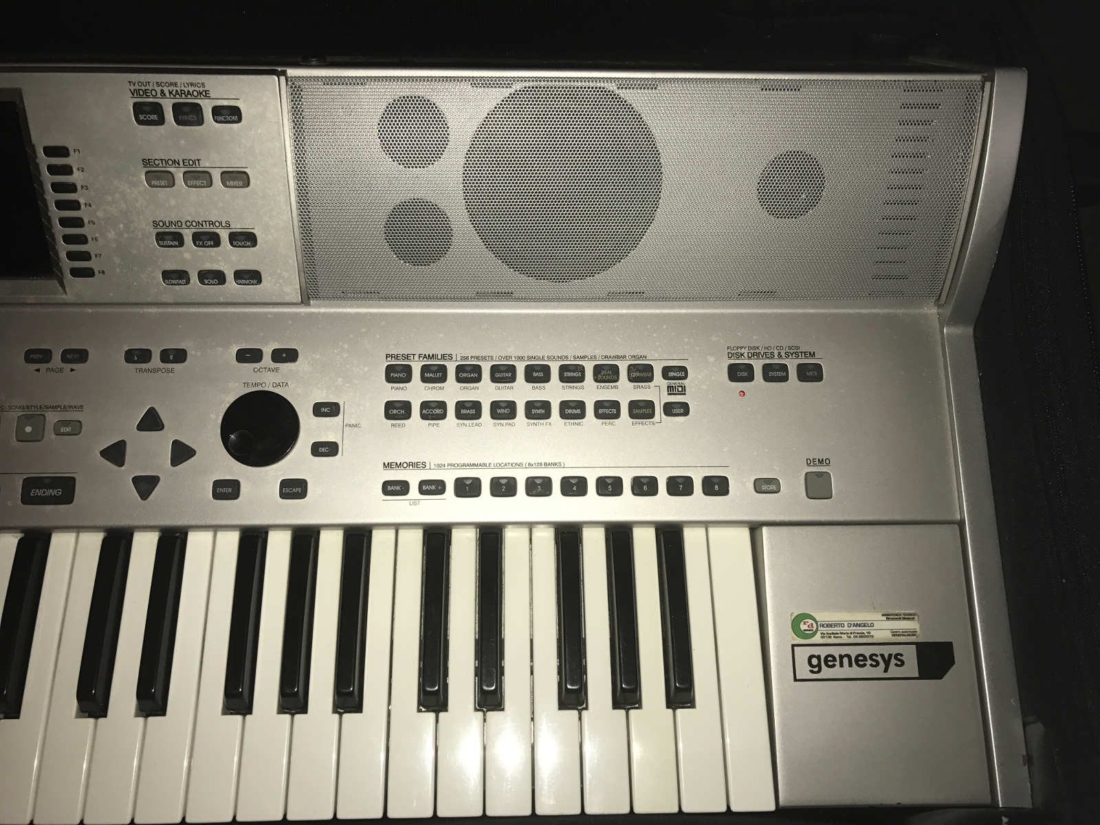 GEM GENESYS S TASTIERA MULTIMEDIA WORKSTATION 61 TASTI KARAOKE PLAYER + CUSTODIA PRODOTTO USATO 3