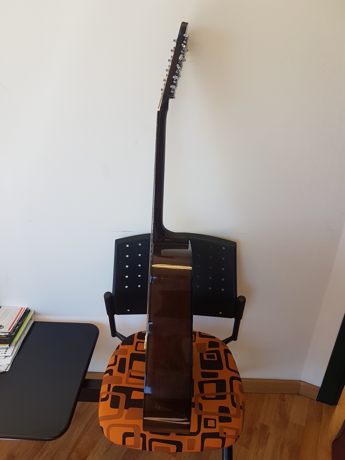 IBANEZ V302 VINTAGE SERIES CHITARRA ACUSTICA 12 CORDE FINITURA NATURAL USATA + CUSTODIA IMBOTTITA USATO 3