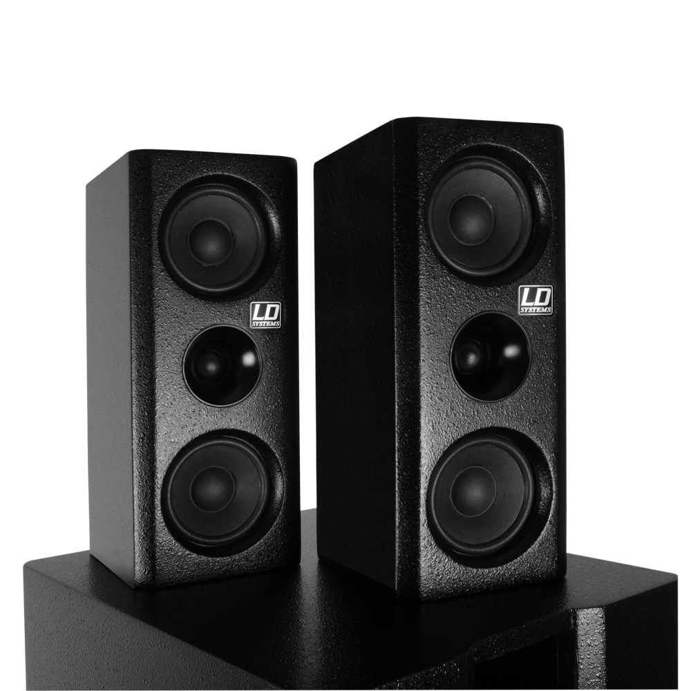 LD SYSTEM DAVE8XS SISTEMA 2.1 MULTIMEDIALE PROFESSIONALE ATTIVO 350W RMS SUBWOOFER + 2 SATELLITI 2