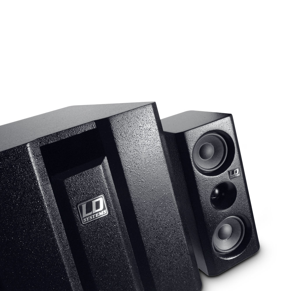 LD SYSTEM DAVE8XS SISTEMA 2.1 MULTIMEDIALE PROFESSIONALE ATTIVO 350W RMS SUBWOOFER + 2 SATELLITI 6