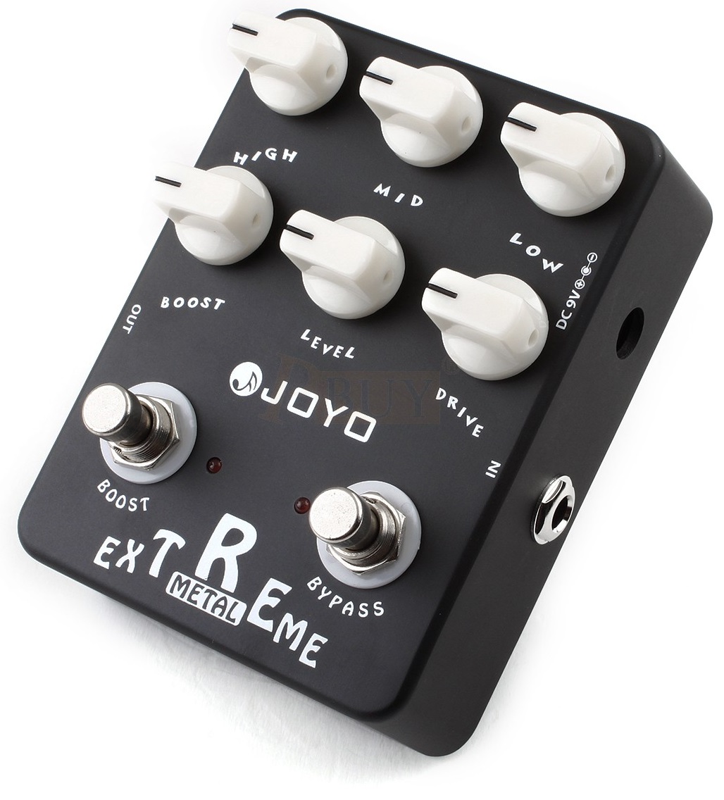JOYO JF-17 EXTREME METAL DISTORSORE EQUALIZZATORE 3 BANDE BOOSTER LEVEL DRIVE SWITCH BOOST E TRUE BYPASS 1