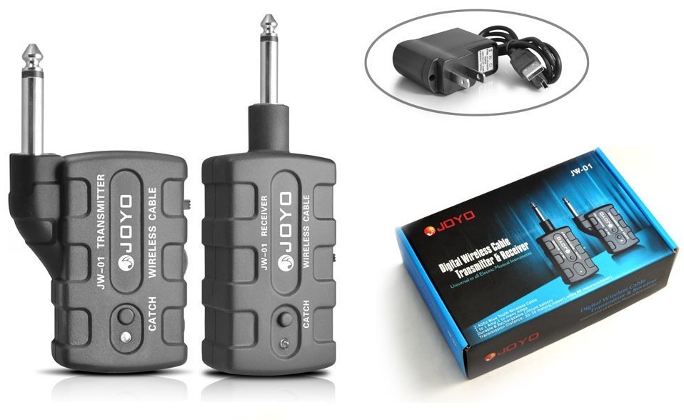 Microfono Dinamico Portatile Sistema Microfonico Wireless Joyo 5.8GHz | Trasmettitore XLR Plug-On | Ricevitore | Portata 100FT Portata 100 Piedi