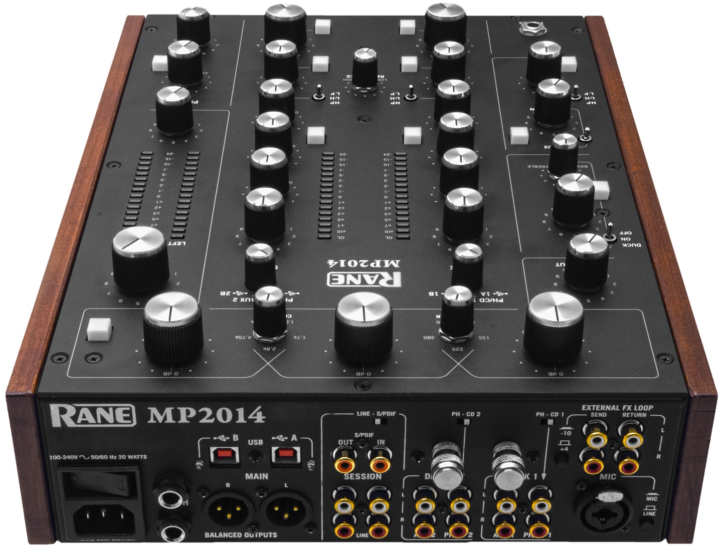 RANE MP2014 MIXER DJ A MANOPOLE 2 CANALI RIAA 2 USB TRAKTOR SCRATCH SPDIF EQ 3 BANDE 1