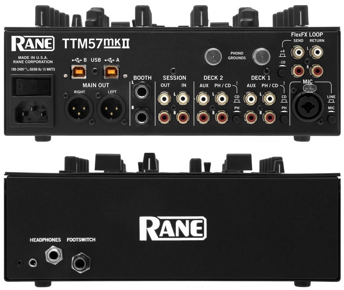 RANE TTM57-mkII MIXER DJ 2 DECK CAMPIONATORE SP6 SCHEDA AUDIO PER SERATO SCRATCH LIVE 2