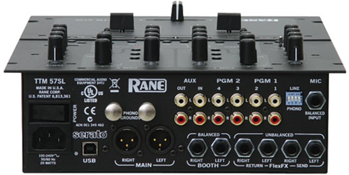 RANE TTM57-mkII MIXER DJ 2 DECK CAMPIONATORE SP6 SCHEDA AUDIO PER SERATO SCRATCH LIVE 3