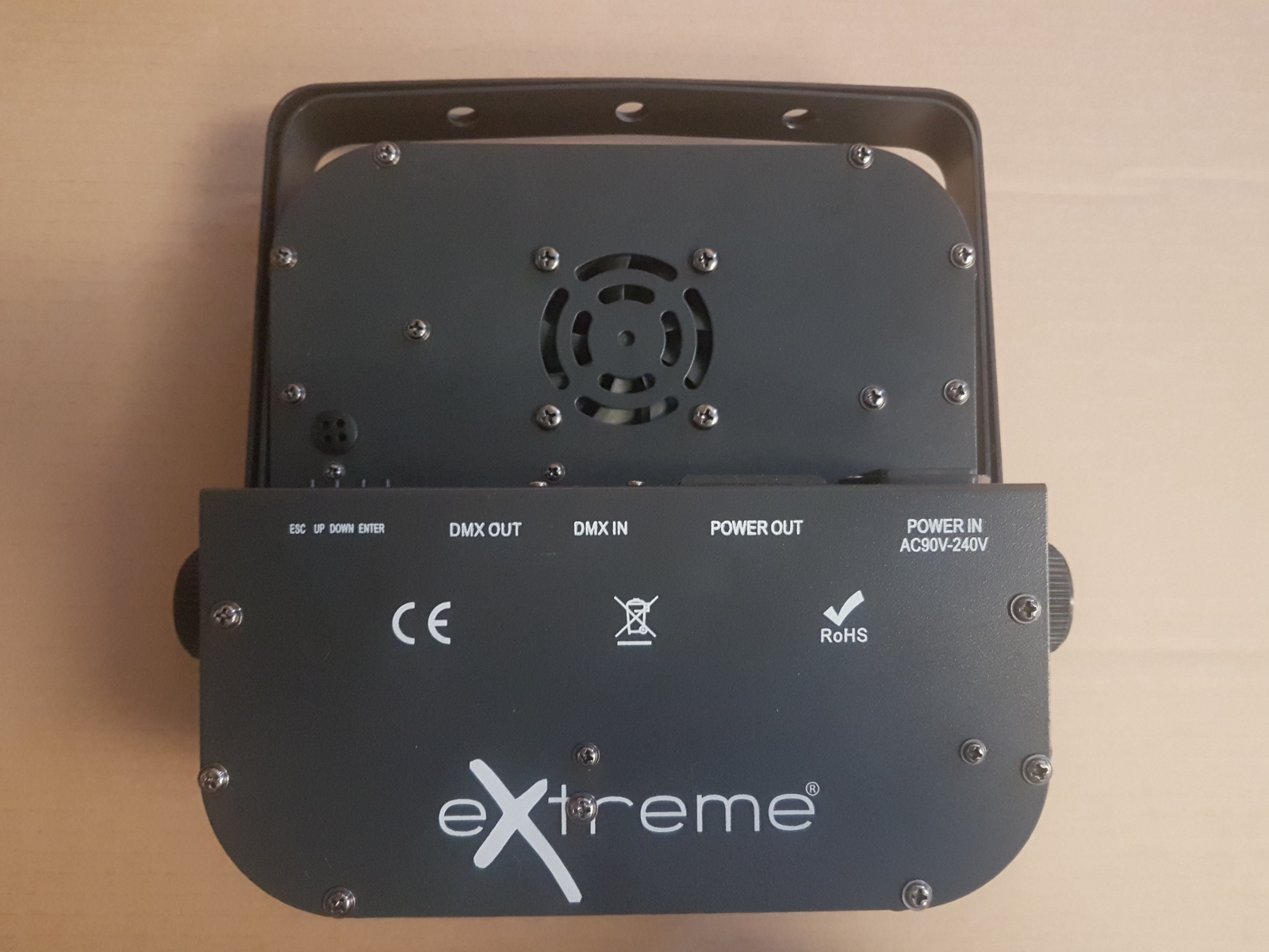 EXTREME QUAD FLAT-1812 PARLED 216 WATT 18 X 12W RGBW 4-IN-1 + CONTROLLO DMX 8 CANALI USATO 1