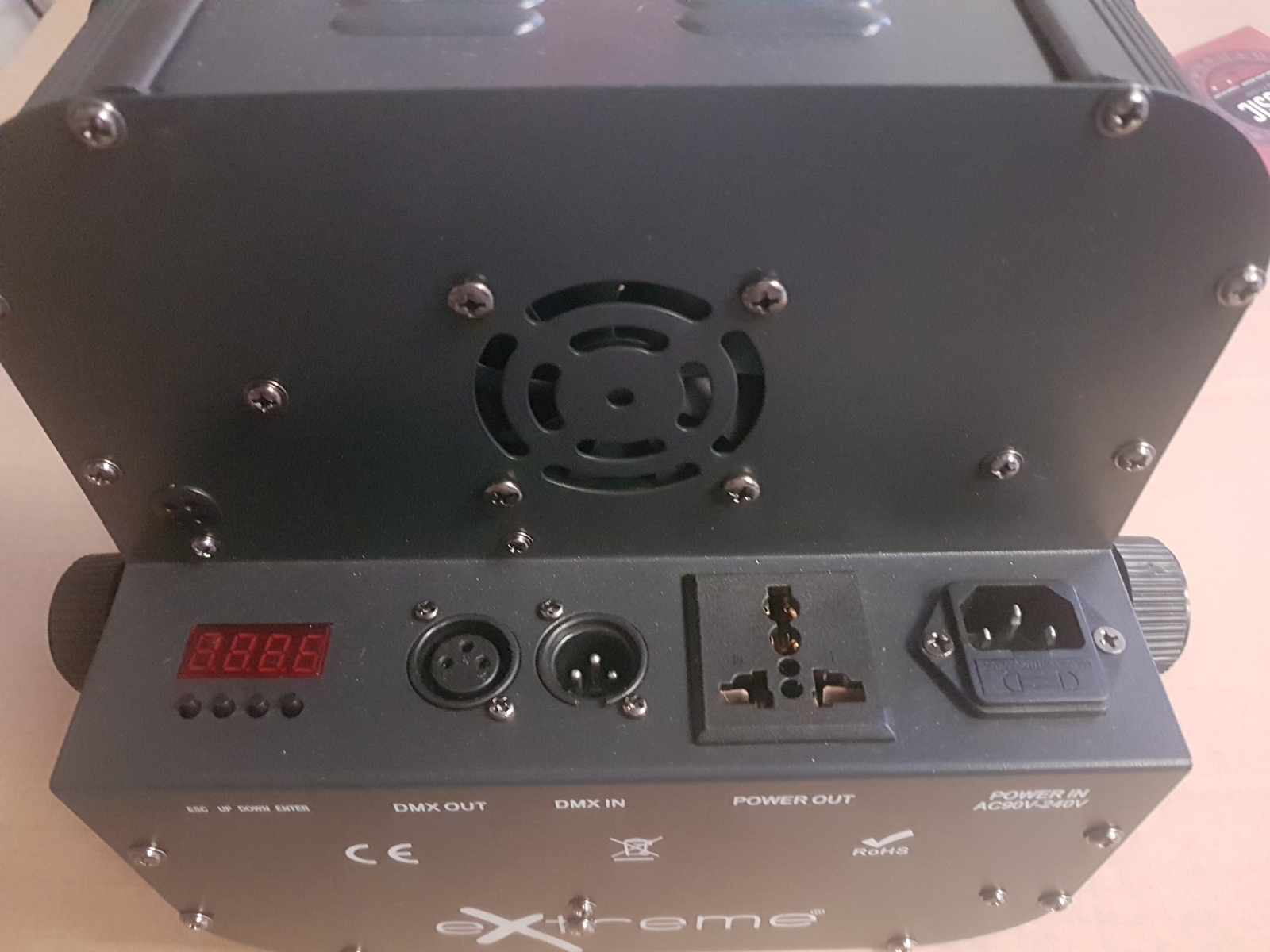 EXTREME QUAD FLAT-1812 PARLED 216 WATT 18 X 12W RGBW 4-IN-1 + CONTROLLO DMX 8 CANALI USATO 2