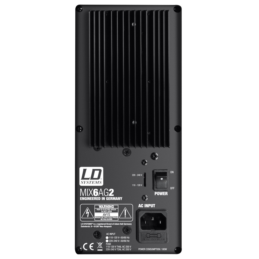 LD SYSTEM STINGER MIX 6 A G2 CASSA ATTIVA 6,5 560 WATT CON MIXER 4 CANALI INCORPORATO 5