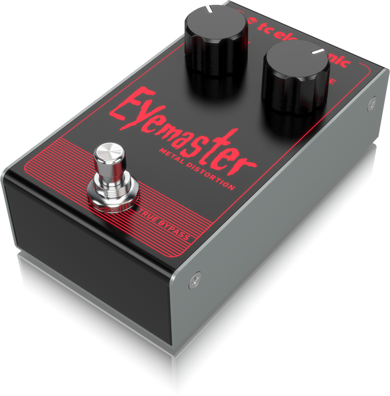 TC ELECTRONIC EYEMASTER METAL EFFETTO DISTORSORE A PEDALE PER CHITARRA TRUE BYPASS 1