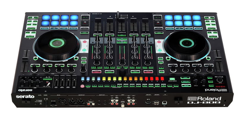 ROLAND DJ808 CONTROLLER PER DJ CON MIXER 4 CANALI E DRUM MACHINE 2