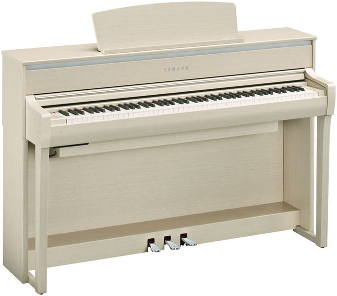 YAMAHA CLAVINOVA CLP675WA WHITE ASH MATTE PIANOFORTE DIGITALE 88 TASTI PESATI + EFFETTI DIGITALI COLORE BIANCO OPACO CENERE 0