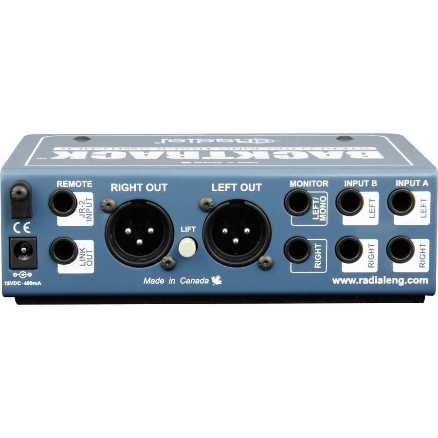 RADIAL BACKTRACK SWITCHER AUDIO STEREO COMPATTO 2