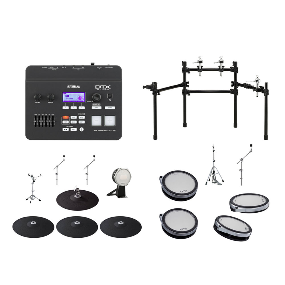 YAMAHA DTX760K BATTERIA ELETTRONICA 5 PAD CON 2 CRASH, RIDE E CHARLESTON 1