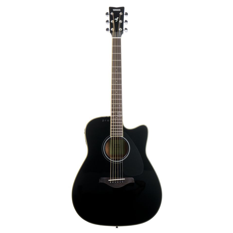 YAMAHA FGX820C BK BLACK CHITARRA ACUSTICA ELETTRIFICATA CUTAWAY NERA 1