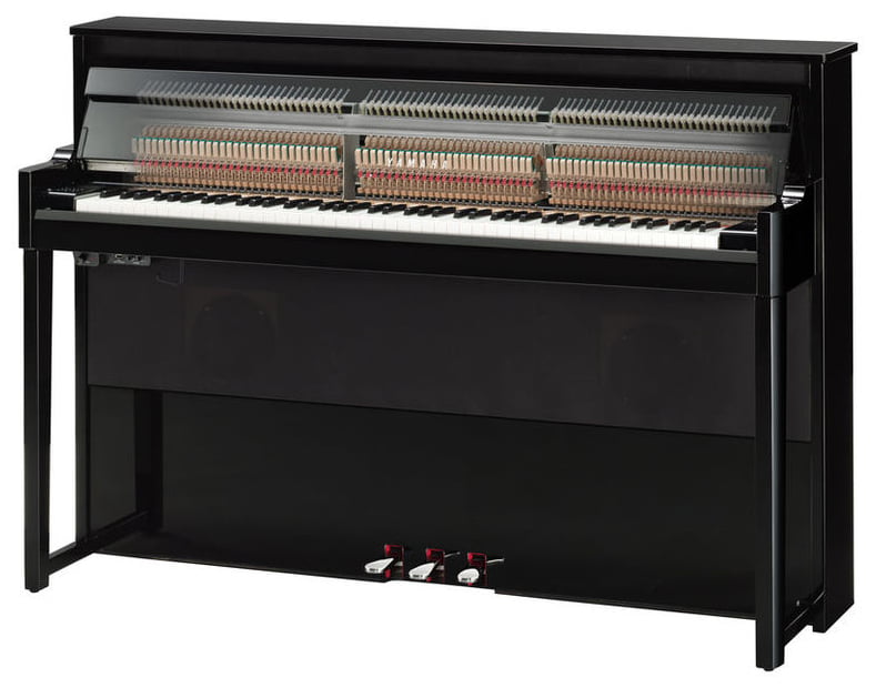 YAMAHA Nu1X AVANT GRAND PE POLISHED BLACK PIANOFORTE DIGITALE 88 TASTI COLORE NERO LUCIDO 3