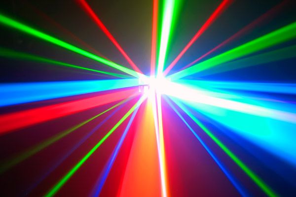 CHAUVET DOUBLE DERBY X EFFETTO LUCE MULTI BEAM DERBY A LED 3 x 3 WATT RGB DMX 3