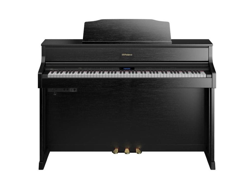 ROLAND HP605 CB CONTEMPORARY BLACK PIANOFORTE DIGITALE VERTICALE 88 TASTI BLACK 2