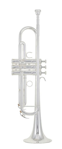 YAMAHA YTR-6335 GS SILVER TROMBA IN SIB PLACCATO ARGENTO IN OTTONE DORATO + CUSTODIA E BOCCHINO 0