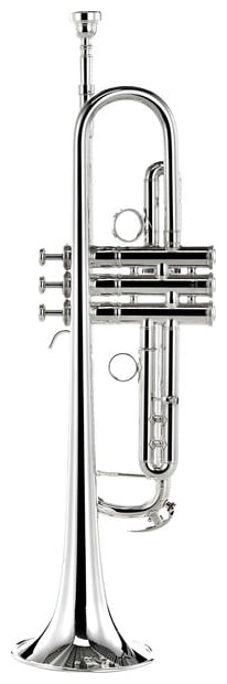 YAMAHA YTR-8345RS 02 TROMBA IN SIB PLACCATO ARGENTO IN OTTONE + CUSTODIA DOPPIA TRC-800E4 E BOCCAGLIO 16C4 2