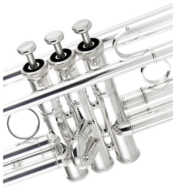 YAMAHA YTR-8345RS 02 TROMBA IN SIB PLACCATO ARGENTO IN OTTONE + CUSTODIA DOPPIA TRC-800E4 E BOCCAGLIO 16C4 5