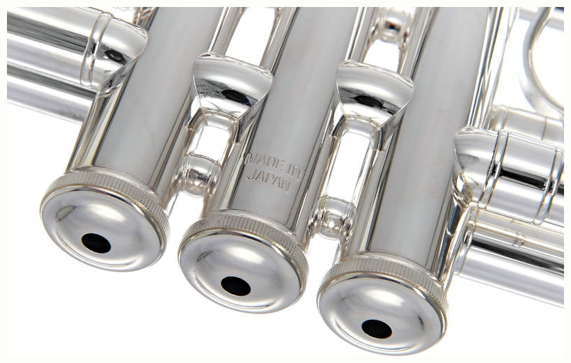 YAMAHA YTR-8445 GS 02 TROMBA IN C SILVER PLATED PLACCATO ARGENTO IN OTTONE GIALLO + BOCCHINO TR 16C4 E CUSTODIA DOPPIA TRC-800E 5