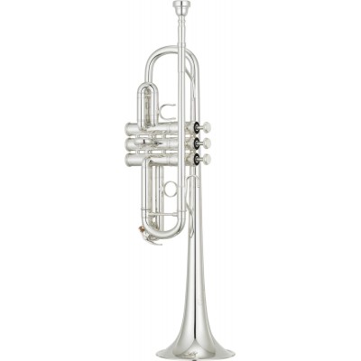 YAMAHA YTR-9445 CHS II SILVER TROMBA IN C PLACCATA IN ARGENTO OTTONE + BOCCHINO 17B4 E CUSTODIA DOPPIA COMPATTA 2