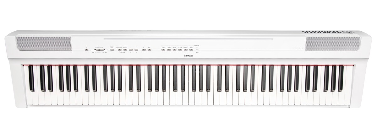 YAMAHA P125 WHITE PIANOFORTE DIGITALE 88 TASTI PESATI COLORE BIANCO 5