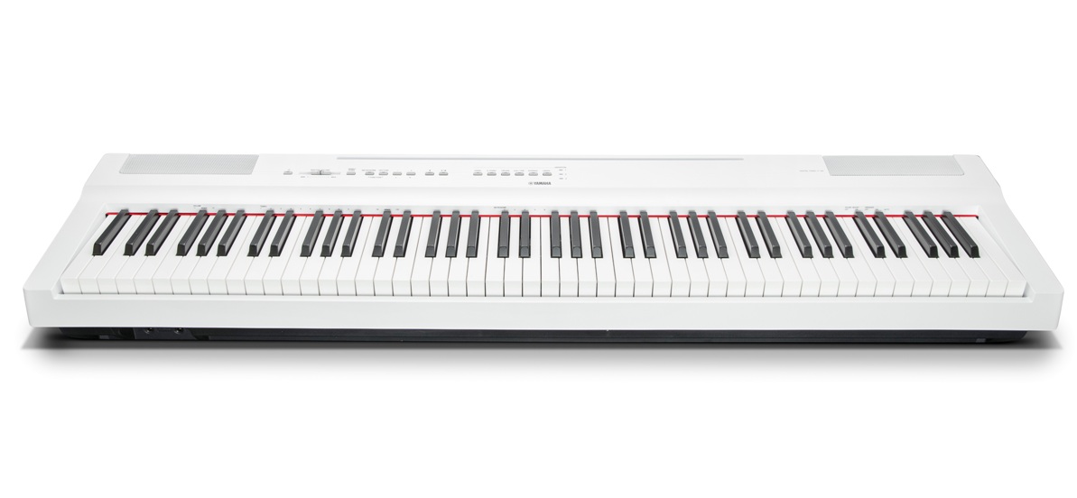 YAMAHA P125 WHITE PIANOFORTE DIGITALE 88 TASTI PESATI COLORE BIANCO 7