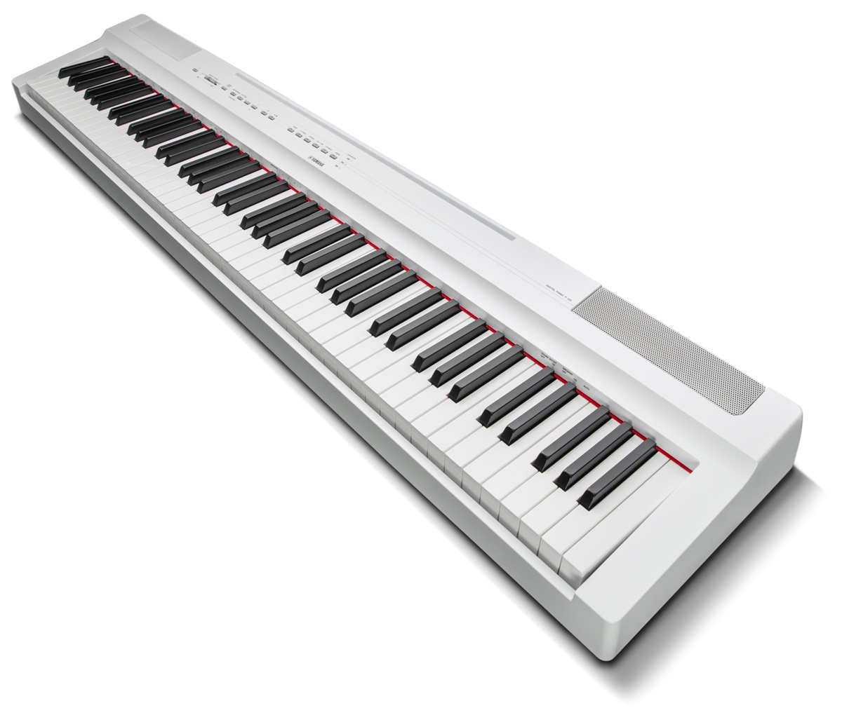 YAMAHA P125 WHITE PIANOFORTE DIGITALE 88 TASTI PESATI COLORE BIANCO 8